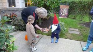 As our kids grow, they don't need us to help them with everything, like Trick or Treating.